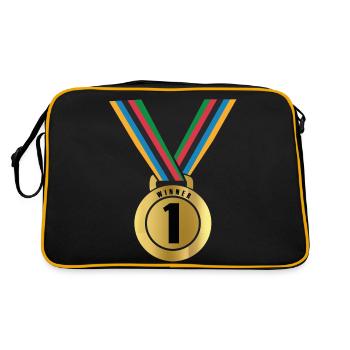 Winner - Retro Bag - black/gold - Back