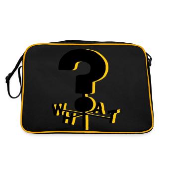 La gravité tombe QUOI? - Sac Retro - noir/or - Dos