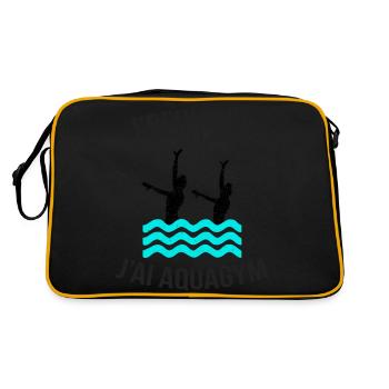 J'peux pas, j'ai Aquagym - Les milles excuses - Sac Retro - noir/or - Dos