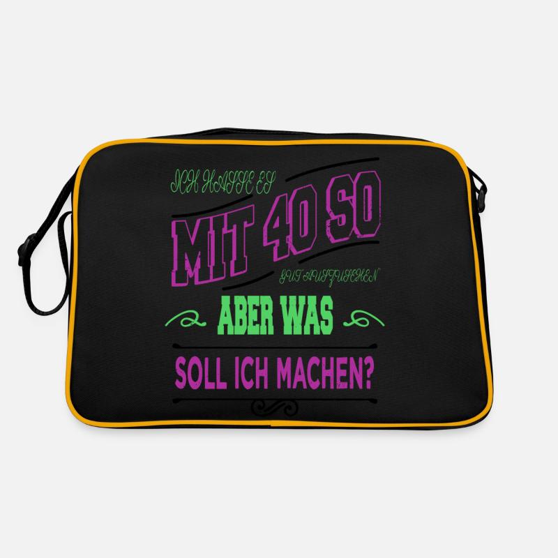 humor geburtstagsgeschenk elternzeit Retro Tasche
