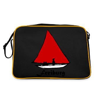 Bächleboot Rot à Fribourg Ernst Ludwig Kirchner - Sac Retro - noir/or - Dos