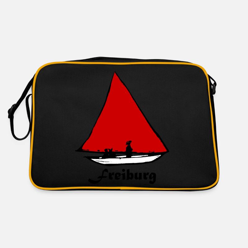 Bächleboot Rot in Freiburg Ernst Ludwig Kirchner Retro Bag