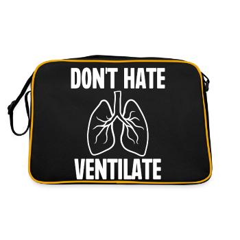 Ne détestez pas Ventiler - Sac Retro - noir/or - Dos