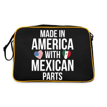 MADE IN AMERICA WITH MEXICAN PARTS - Retro Bag - black/gold - Back