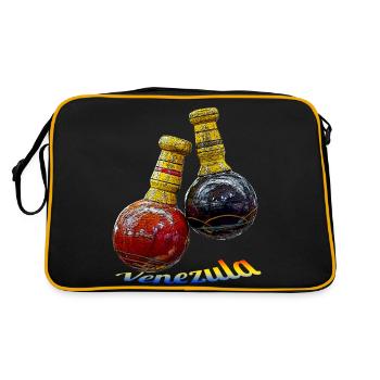 maracas musique latine mexique fiesta - Sac Retro - noir/or - Dos