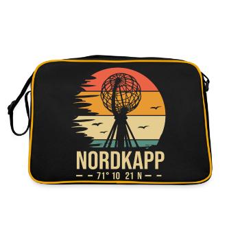 Nordkapp North Cape Norway - Retro Bag - black/gold - Back