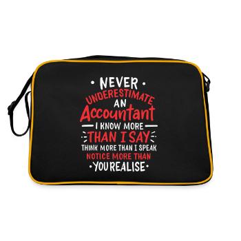 Comptabilité sous-estimée - Sac Retro - noir/or - Dos