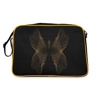 Abstract dot design - Retro Bag - black/gold - Back