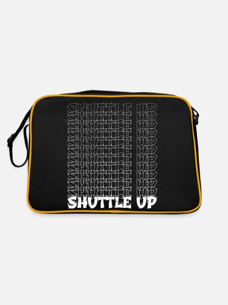 colors christmas astronomy gifts believe - Retro Tasche - Schwarz/Gold - Hinten