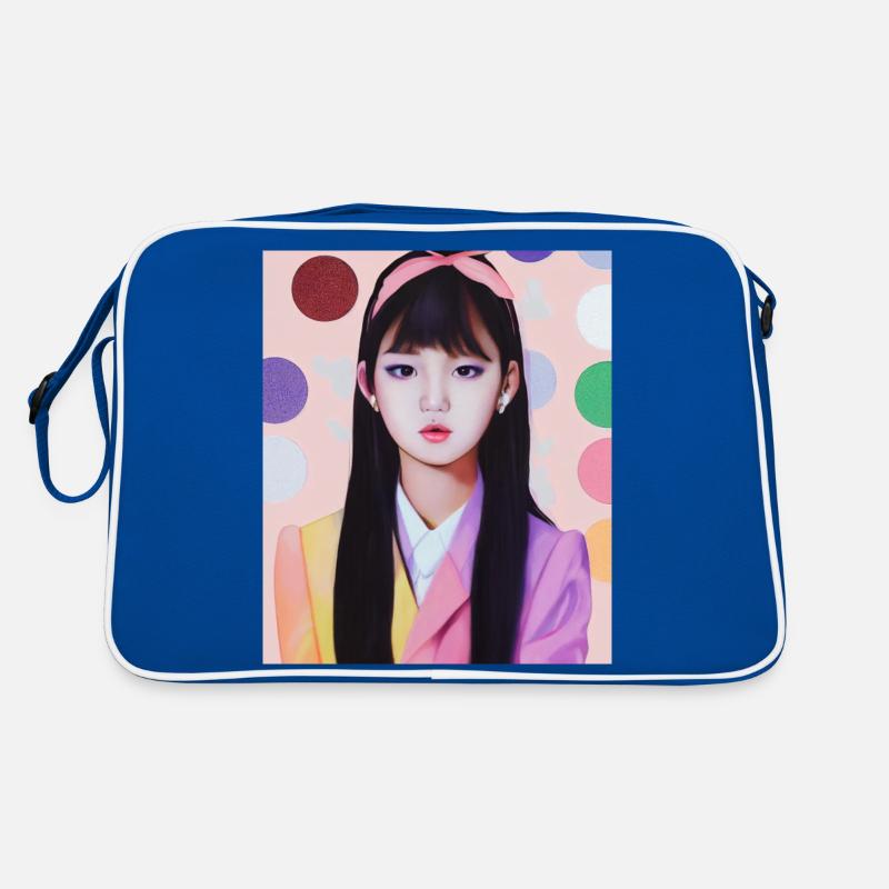 Mignonne K Pop Idol de Corée sur une photo d’école Sac Retro