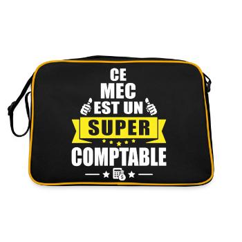 ce mec est un super comptable / cadeau comptable - Sac Retro - noir/or - Dos
