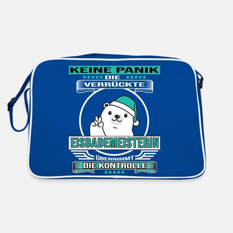 Eisbader winterschwimmen Eisbad Eisbademeisterin Retro Tasche
