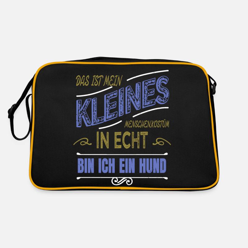 geburtstag bluthund spruch geburtstagsgeschenk Retro Tasche