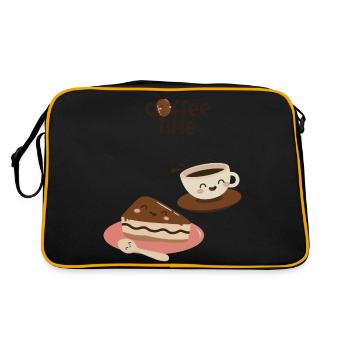 Coffee Time 3 - Retro Bag - black/gold - Back