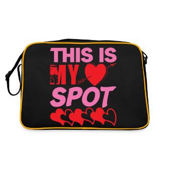 THIS IS MY SPOT HEAT - Retro Bag - black/gold - Back