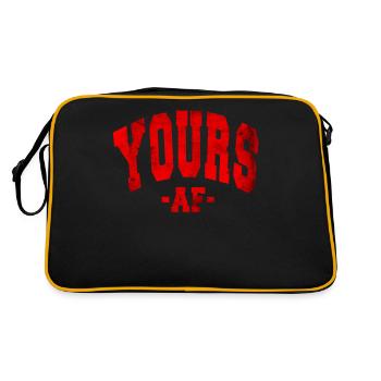 VÔTRE AF SAINT-VALENTIN SLOGAN DÉCORATION - Sac Retro - noir/or - Dos