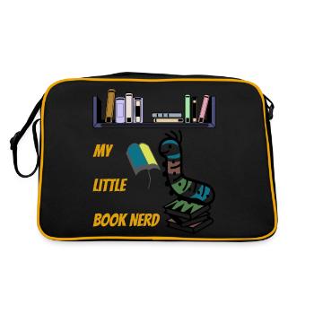Mon petit livre Nerd - Sweet Caterpillar - Sac Retro - noir/or - Dos
