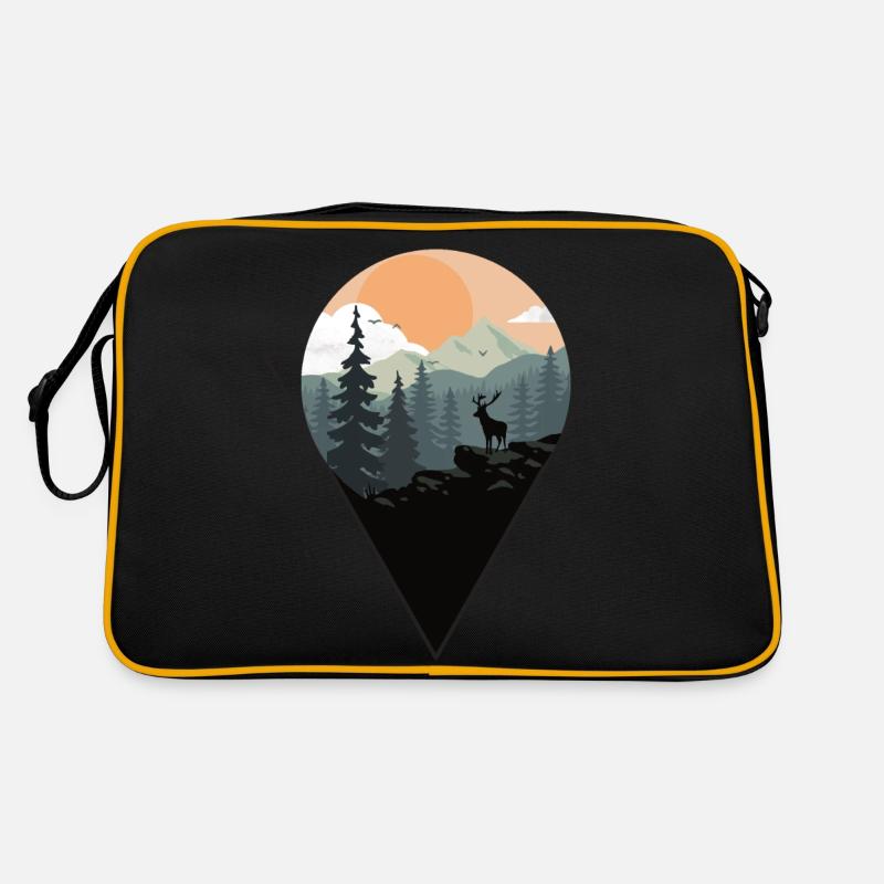 Landschaft Retro Tasche