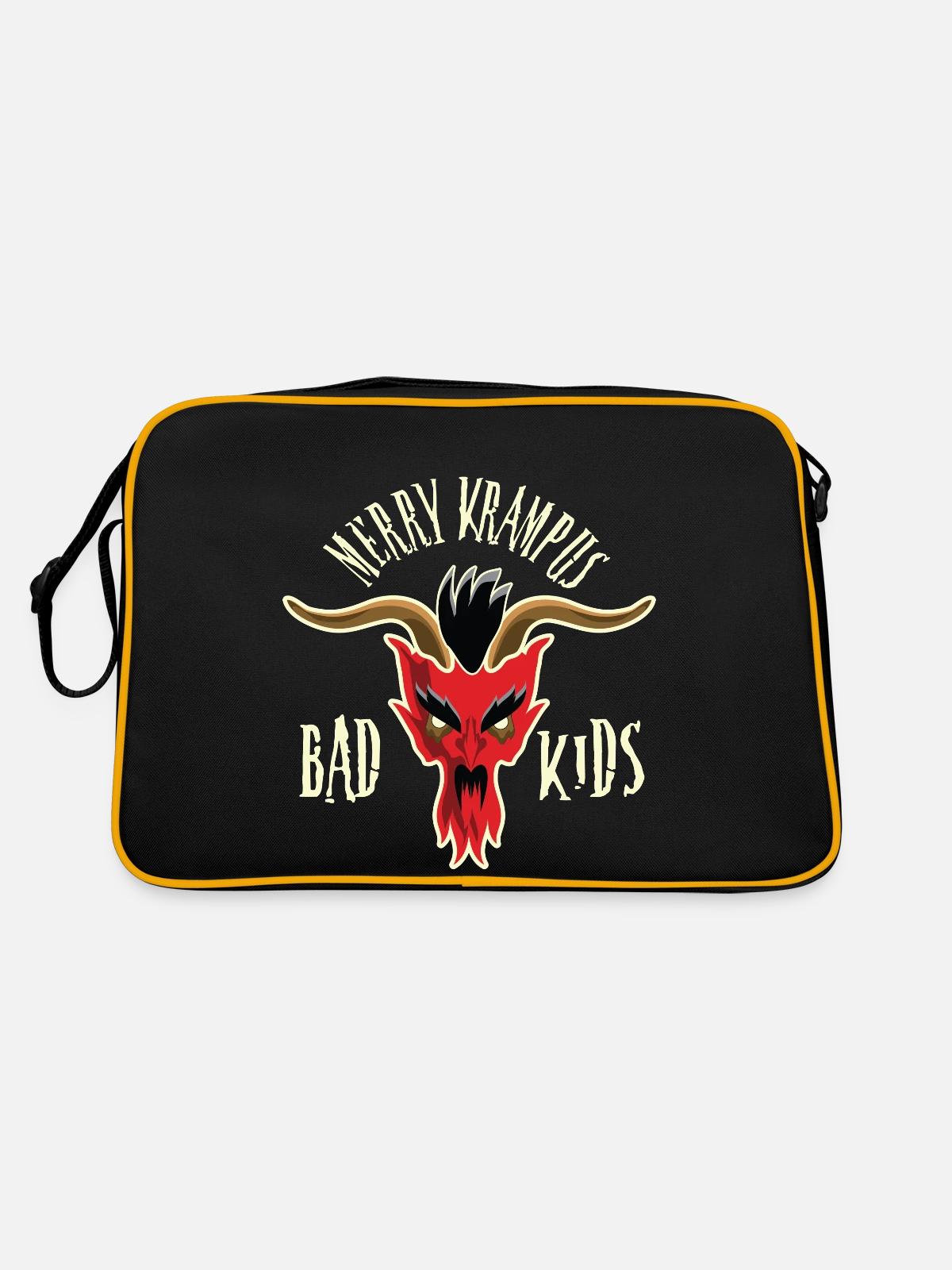 Krampus - Retro Bag - black/gold - Back