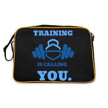 Bodybilding Gym T Shirt - Sac Retro - noir/or - Dos