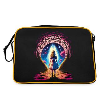 Portail vers le pays des merveilles - Sac Retro - noir/or - Dos