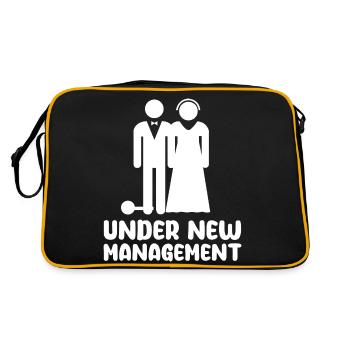 Under New Management - Retro Bag - black/gold - Back