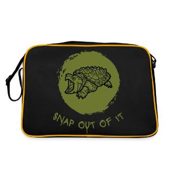 Snap out of it.. - Retro Bag - black/gold - Back