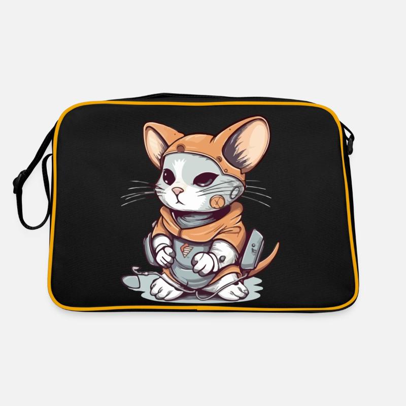 Le chat déguisé en souris Sac Retro