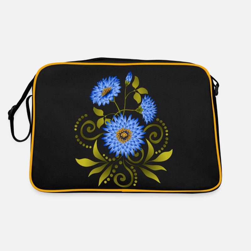 Blumen Retro Tasche