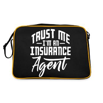 Croyez-moi, je suis un agent d’assurance - Sac Retro - noir/or - Dos