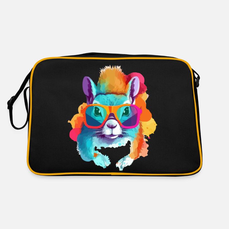 Tim das Brillenhörnchen Retro Tasche