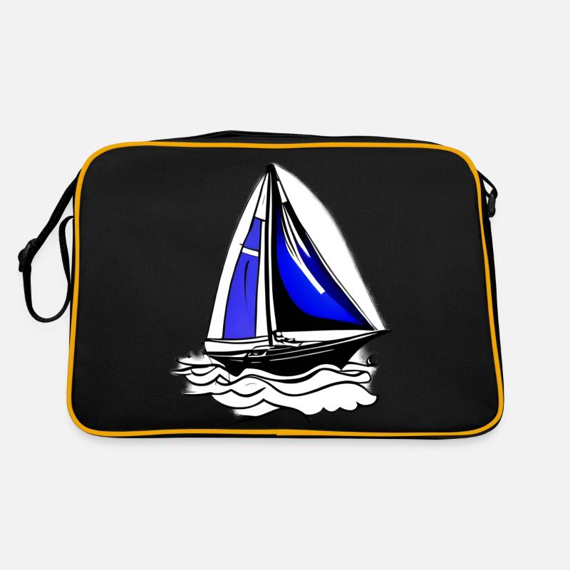 Sailing Ship Sailing Sailing Sailing Sailing Sailboat Retro Bag