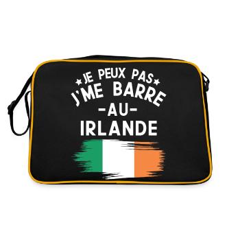 Je Peux Pas J'me Barre Au Irlande Vacances - Sac Retro - noir/or - Dos