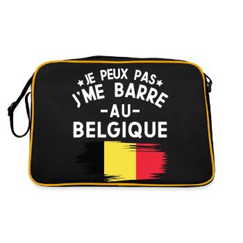 Je Peux Pas J'me Barre Au Belgique Vacances - Sac Retro - noir/or - Dos