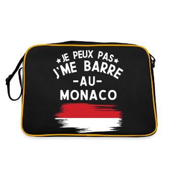 Je Peux Pas J'me Barre Au Monaco Vacances - Sac Retro - noir/or - Dos