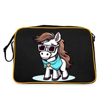 Tim the horse - Retro Bag - black/gold - Back