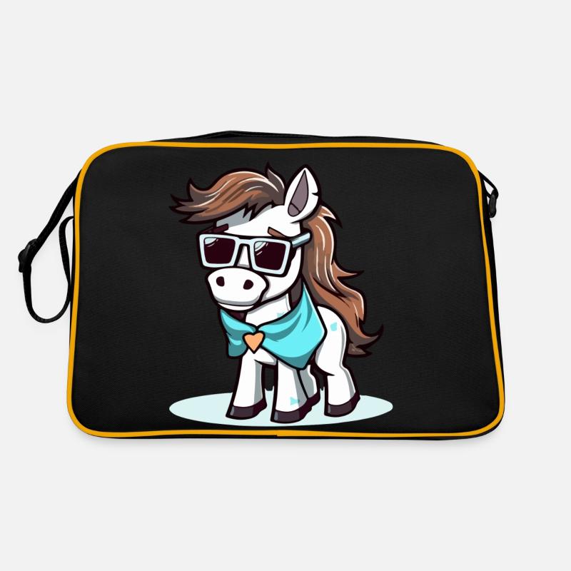 Tim das Pferd Retro Tasche