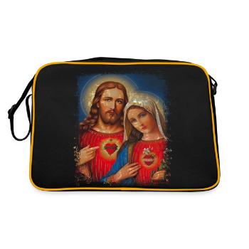 Holly Mary Maria Madonna Mariana Virgin Mary Holy - Retro Bag - black/gold - Back