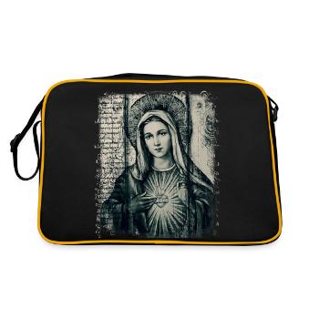 Holly Mary Maria Madonna Mariana Virgin Mary Holy - Retro Bag - black/gold - Back