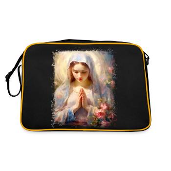 Holly Mary Maria Madonna Mariana Virgin Mary Holy - Retro Bag - black/gold - Back