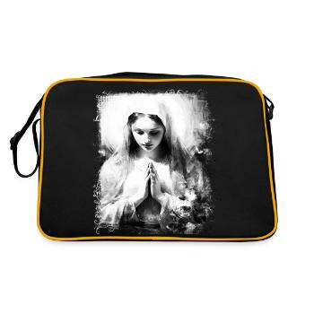 Holly Mary Maria Madonna Mariana Virgin Mary Holy - Retro Bag - black/gold - Back