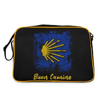 Buen Camino Camino de Santiago - Pèlerinage - Santiago - Sac Retro - noir/or - Dos