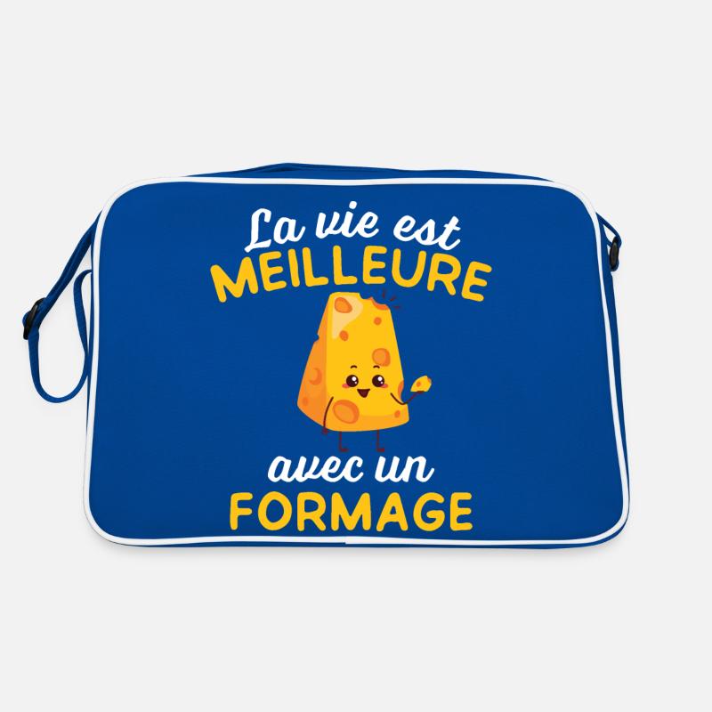 La Vie Est Meilleure Avec un fromage Sac Retro