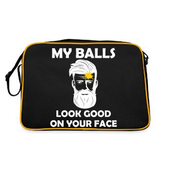 Paintball Airsoft - Retro Tasche - Schwarz/Gold - Hinten