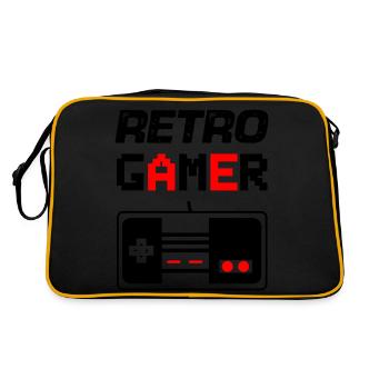 Gamer 01 - Retro Bag - black/gold - Back