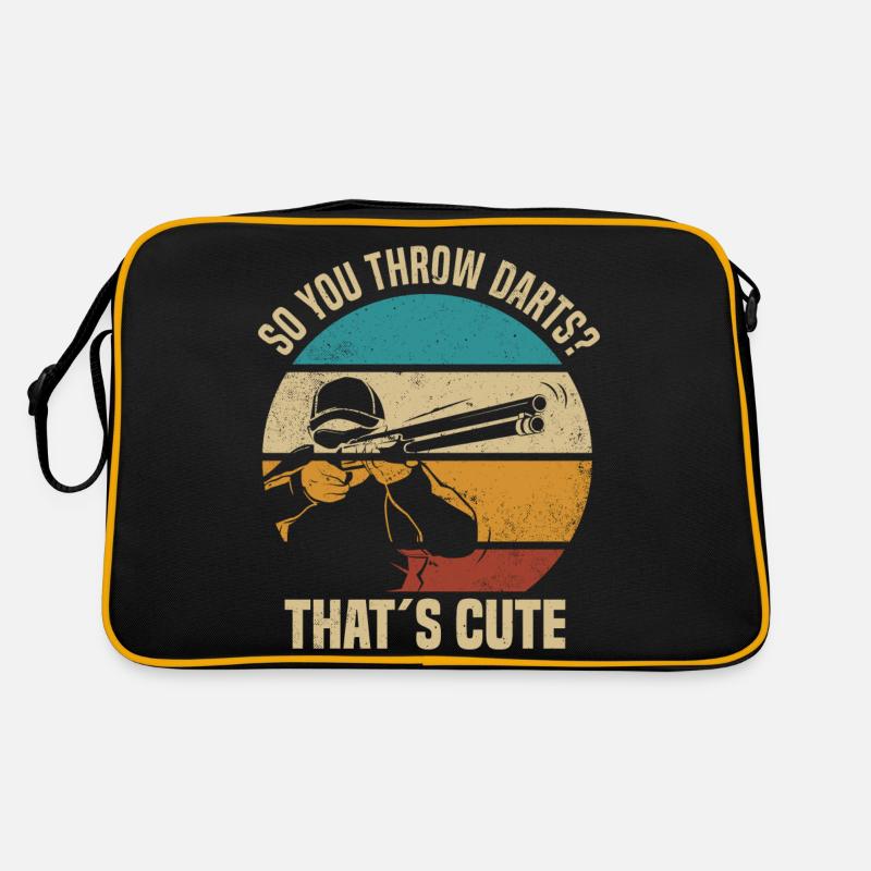 Ja ich schieße wie ein Mädchen | Skeet Geschenke Retro Tasche