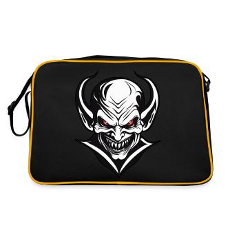 Devil / Hell / Horror / Devilish / Evil - Retro Bag - black/gold - Back