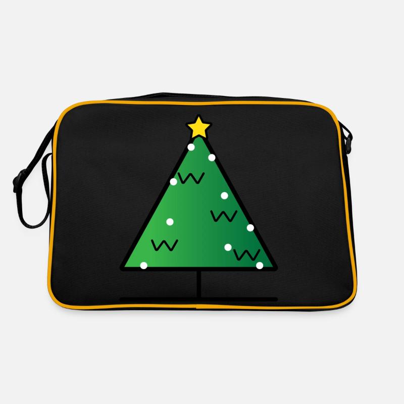 Weihnachtsbaum Retro Tasche