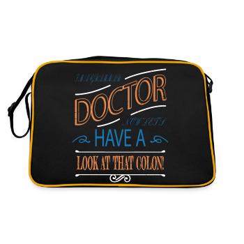 Authors Humor Book Author Bday Editer Costume - Retro Bag - black/gold - Back