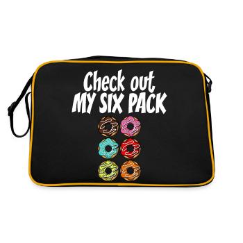 Funny Donut Vintage For Men Women Doughnut Lover - Sac Retro - noir/or - Dos